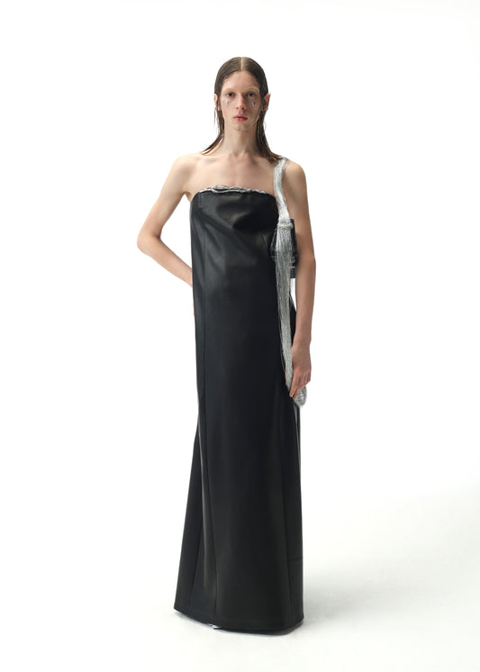 Maxi Tube Dresss with Silver Hem